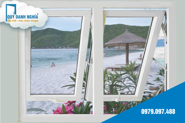 cua nhua loi thep tai Da Nang - cua so mo hat 2 canh 1