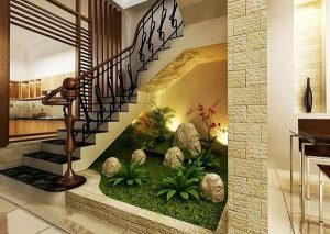 tieu canh trang tri gam cau thang