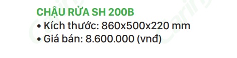Thong so chau rua SH 200B