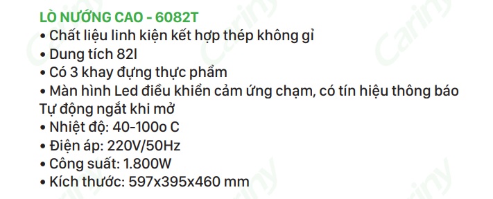 Thong so lo nuong cao 6082T