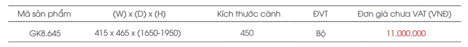 thong so tu kho inox nan det canh mo Gk8